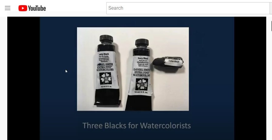 Three Blacks for Watercolorists